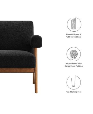 Lyra Boucle Fabric Armchair