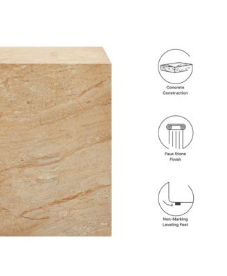 Jordana Square Plinth Indoor - Outdoor Patio Concrete Side Table