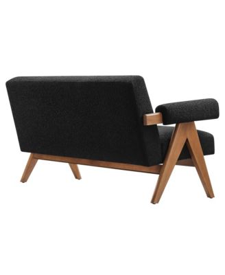 Lyra Boucle Fabric Loveseat