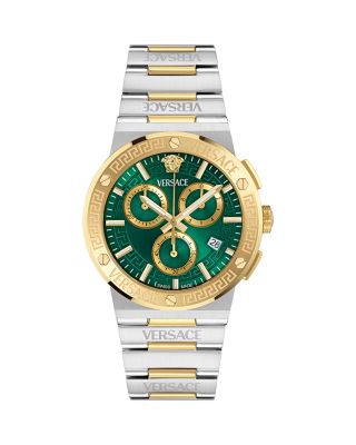 Greca Logo Chronograph Bracelet Watch, 40mm