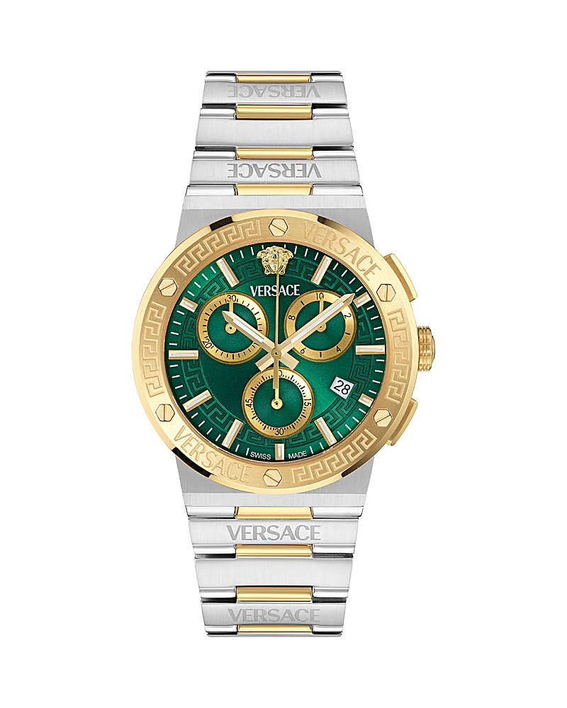 Versace Greca Logo Chronograph Bracelet Watch, 40mm