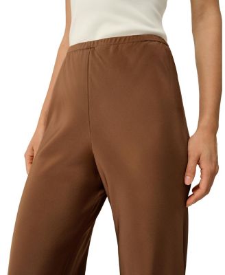  Bias Cut Straight Leg Silk Pants