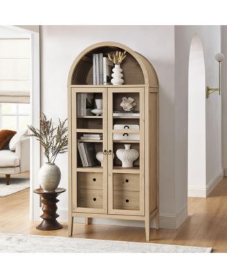 Nolan Tall Arched Storage Display Cabinet