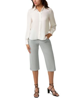 Spring Stripe Pedal Pusher Shorts