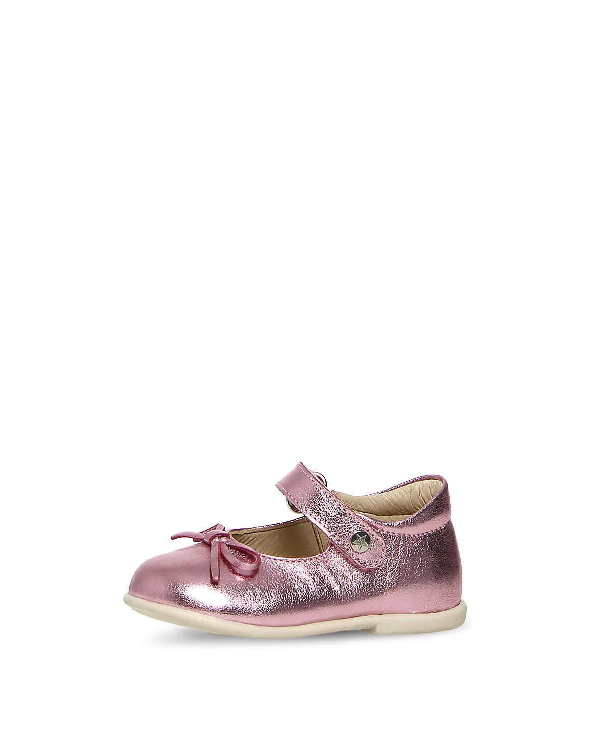 Naturino Girls' Metallic Leather Ballet Flats - Baby, Toddler