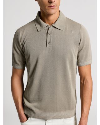 Regular Fit Cotton Linen Polo Sweater