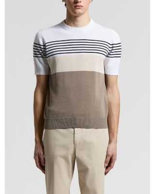 Regular Fit Stripe Colorblock Sweater T-Shirt