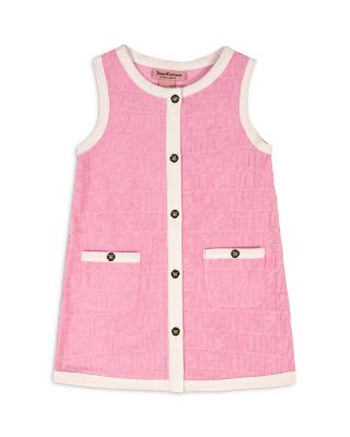 Girls' Jacquard Embossed Loop Terry Dress - Little Kid