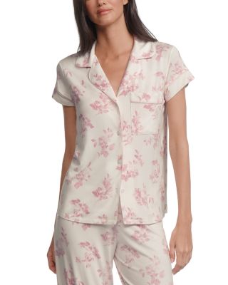 Gisele Printed Short Sleeves Cropped PJ Set