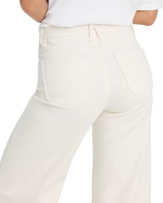 Good Waist High Rise Palazzo Jeans in White
