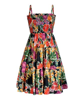  Girls' Lila Dress Tiered Smocked Dress - Little Kid, Big Kid