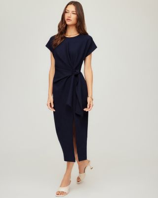 Marisa Side Knot Midi Dress