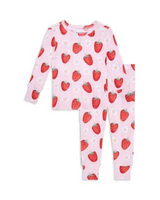 Girls' Penny Pointelle Long Sleeve Basic Pajamas - Little Kid