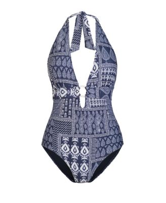  Gabrielle Ring Halter One-Piece Swimsuit