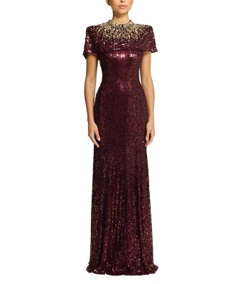 Radiant Sequin-Embellished Gown