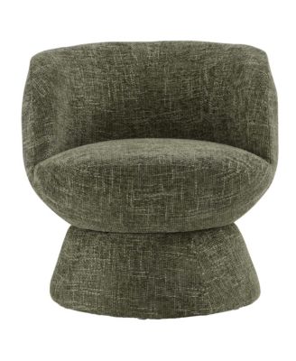 Vesta Chenille Fabric Upholstered Swivel Chair