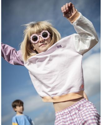  Unisex Recycled Cotton Colorblock Sweatshirt