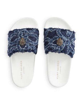 Women's Meena Eagle Denim Slide Sandals