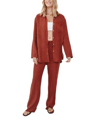 Frayed Hem Beach Pants