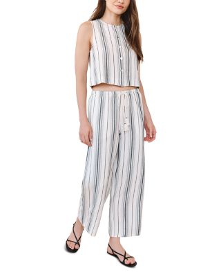 Tassel Cord Drawstring Crop Pants