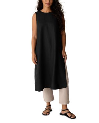 Round Neck Sleeveless Tunic