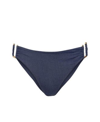 Layla U-Bar Trim Denim Lowrise Hipster Bikini Bottom