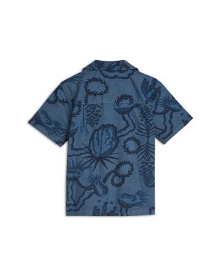 Boys' Allover Print Chambray Short Sleeved Shirt - Big Kid