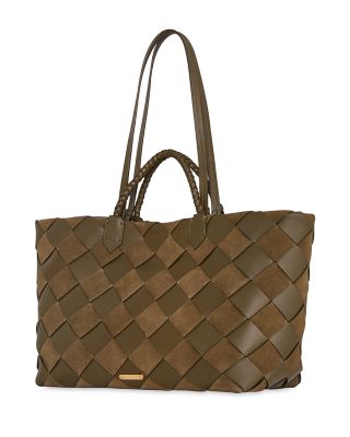 Frankie Large Woven Leather Tote Bag