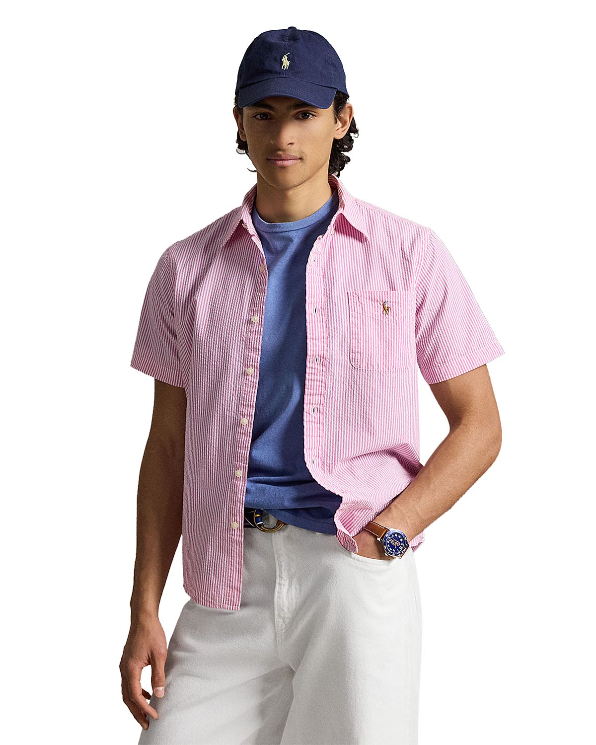 Polo Ralph Lauren Classic Fit Prepster Seersucker Short Sleeve Shirt