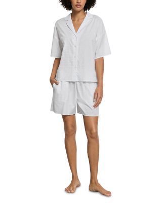 Sleep & Lounge Woven Button Front Shirt