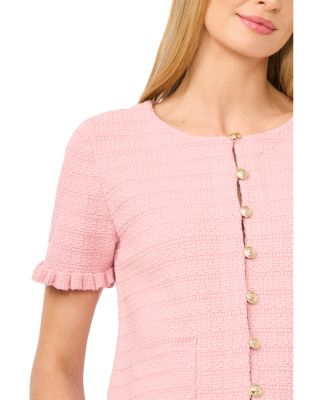 Short Sleeve Sweater Jacket