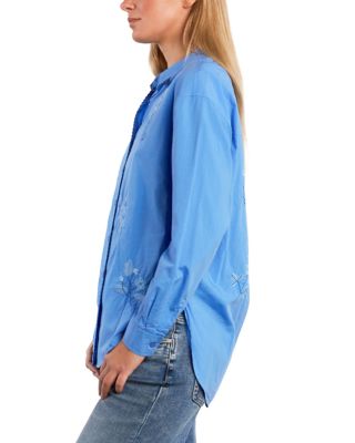 Poetic Floral Embroidered Shirt