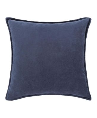 Cotton Velvet Decorative Pillow, 18"L x 18"W