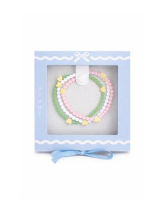 Girls' St. Patrick's Day Hearts Bracelet Set