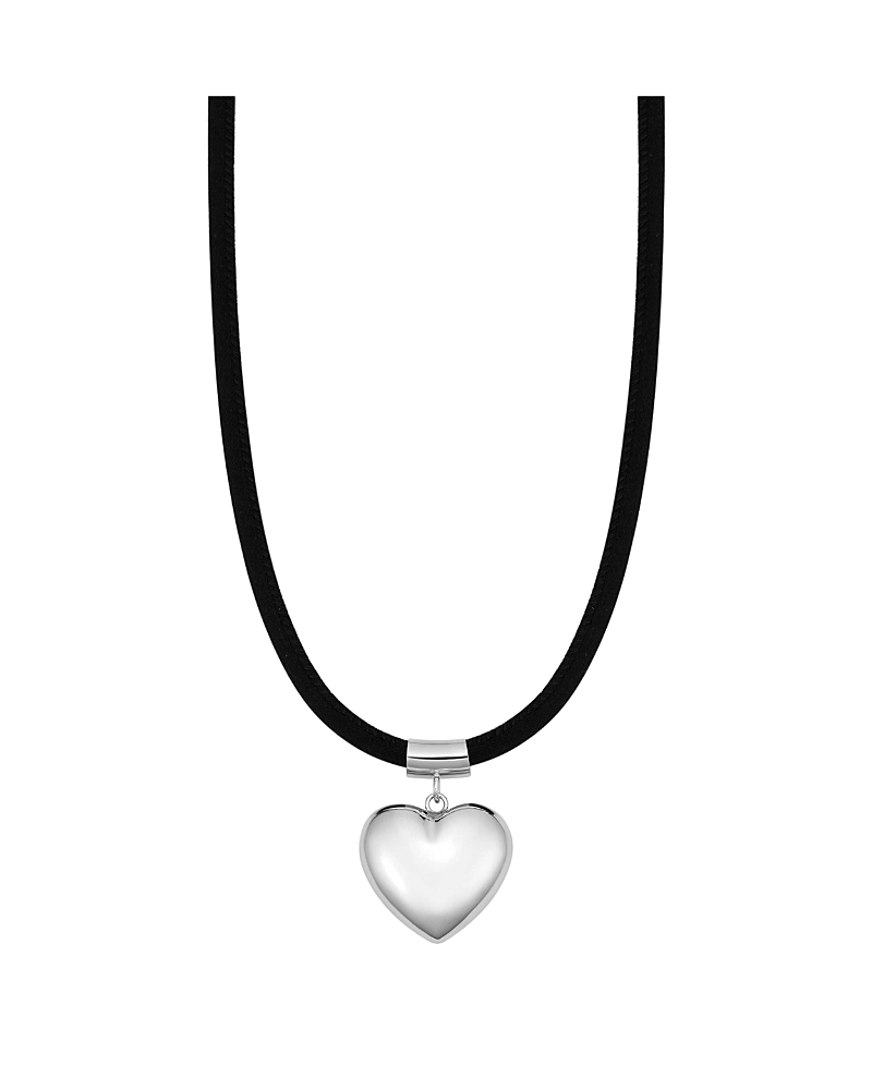 Oradina Sterling Silver Lover Cord Pendant Necklace