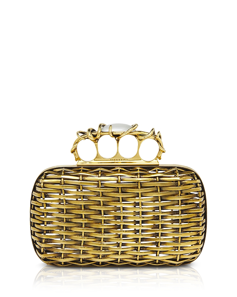 McQueen Brass Basket Clutch