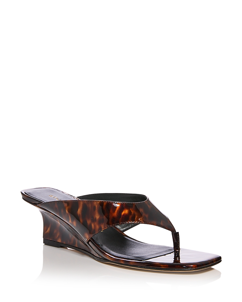 Stuart Weitzman Women's Vinnie Thong Wedge Sandals