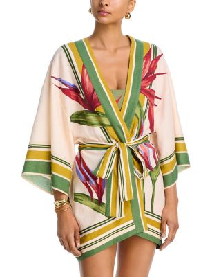 Strelitzia Kimono Swim Cover-Up