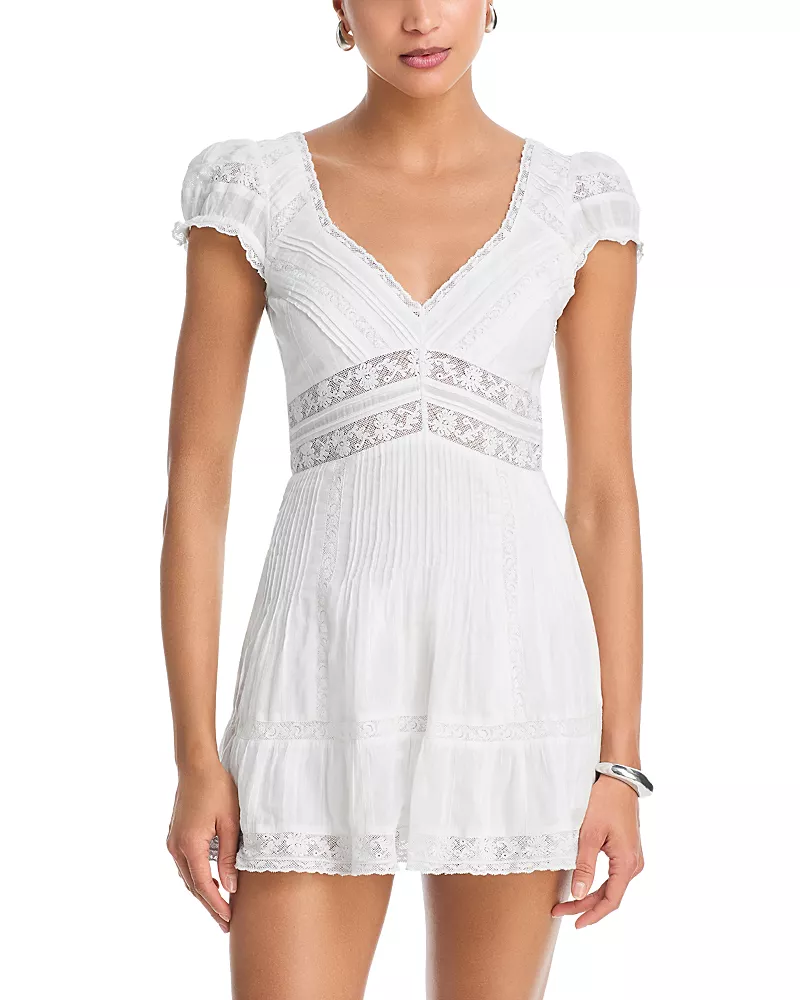 LoveShackFancy Edena Mini Dress