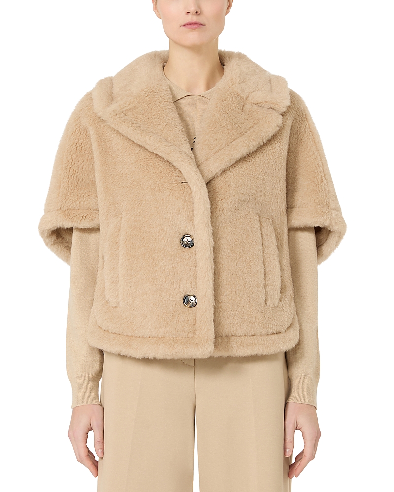 Max Mara MXACORVINO1 Teddy Cape Jacket