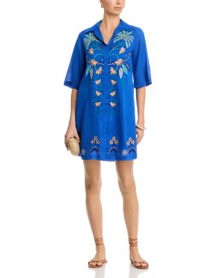 Kimono Sleeve Shirt Dress