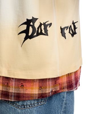Flannel Hem Logo T-Shirt