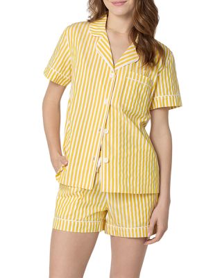 Cotton Sateen Short Sleeve Pajama Set 
