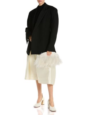 Vongola Ostrich Feather Clutch