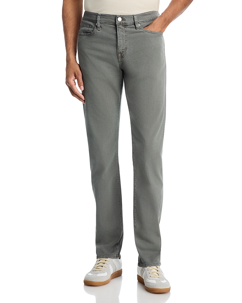 Frame L'Homme Slim Fit Brushed Twill Pants in Dusty Emerald
