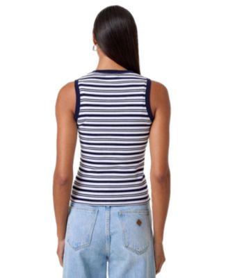Brie Brenton Stripe Shell Top
