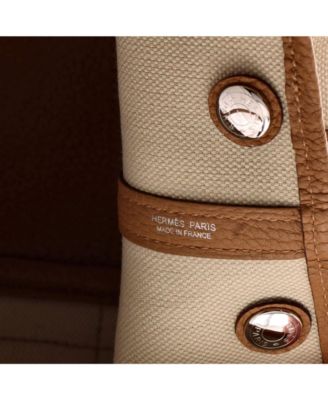 30 Garden Party Tote Toile and Leather