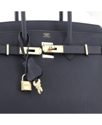 Birkin 30 Handbag Grey Togo with Permabrass Hardware