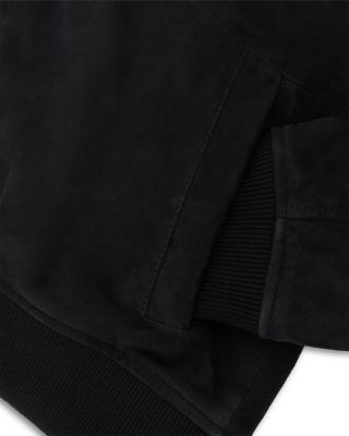 Bild Suede Zip Through Bomber Jacket