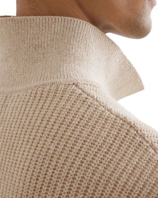 Prop Long Sleeve Half Zip Ribbed Polo Shirt